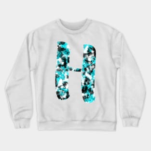 Paint Splash Letter H Crewneck Sweatshirt